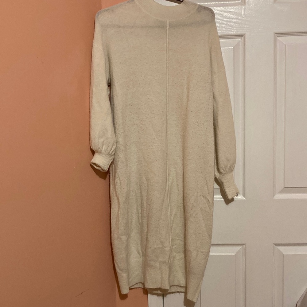 ASOS long sleeve sweater midi dress